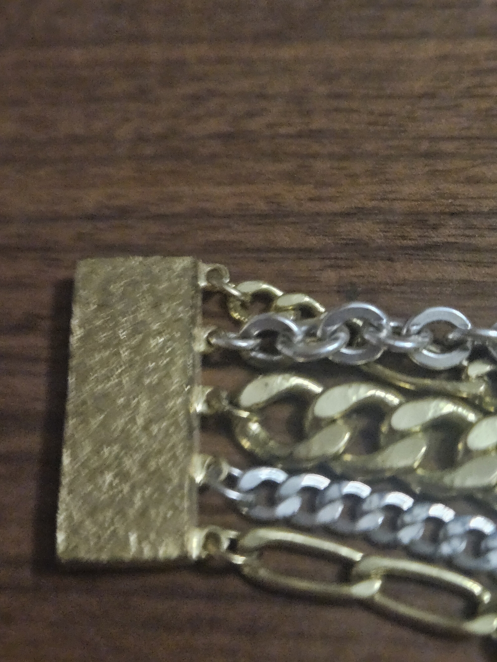 Silpada KR Collection Tough Luxe Mixed Metal Multi-Chain Bracelet - Picture 14 of 14